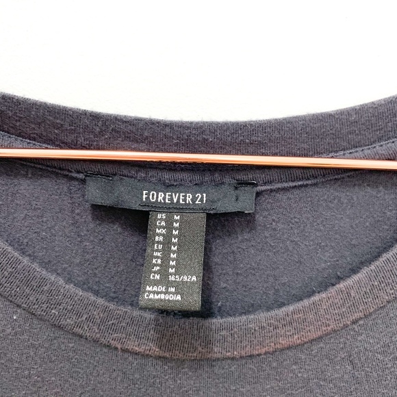 FOREVER 21 CHARCOAL MAXI T-SHIRT DRESS - Picture 5 of 7